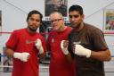 Amir Khan with Manny Pacquiao and Freddie Roach during their time together in Los Angeles