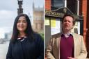 (left): Bolton South East MP, Yasmin Qureshi, (right), Bolton West MP, Chris Green