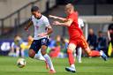 Sonny Perkins in action for England Under-19s