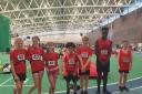 Horwich RMI Harriers who competed in the latest Sportshall event (Picture: Siy Sherlock)