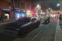 The 'Batmobile' in Manchester last night