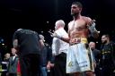 BAN: Amir Khan after losing his welterweight clash against Kell Brook in February 2022