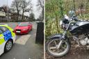 The Audi and the stolen motorbike were seized