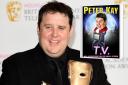 Peter Kay and his new book cover