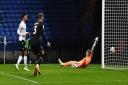 Elias Kachunga scores the winning goal for Bolton against Barrow in the EFL Trophy
