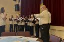 Music was performed by the Ukrainian Chamber Choir Switoch