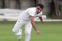 Atherton bowler Mohammad Nazim in action at the weekend. Picture by Harry McGuire
