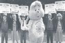 Everyone remembers Care Bears but Westhoughton Parochial School in 1986 didn’t look too sure about the large Funshine Bear Care Bear which was visiting the school as part of a campaign.According to the posters it was about keeping Westhoughton tidy