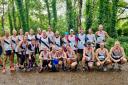 The big group of Burnden Road Runners at Worsley Woods