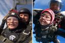 Tyler, 11, and Grace, 12, took to the skies for charity