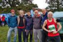 Horwich Harriers at the British Fell Relays, from left, Dan Gilbert, Julian Goudge, Sam Fairhurst, James Titmuss, Danny Hope and Marcus Taylor