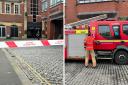 Firefighters seal off part of Bolton town centre after object spotted on roof