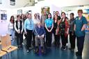 Bolton Hospice staff and volunteers with patient John Roberts