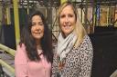 Yasmin Qureshi MP and Clare Lightbown at the school