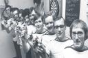 This team at the Canary Tavern in Little Lever held a 24-hour darts marathon in 1981 and beat the previous world record score. They topped the 698,528 former record set by a Cornwall team the year before by a massive 70,000. Do you know more? Email