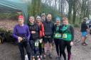 Lostockers at the Trails and Ales Fell Race, from left, Mary White, Rachel Stevens, Janet Rhodes, Greg Kilshaw, Andy Laycock, Louise Reed and Rachel Hancock