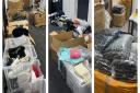Thousands of pounds worth of goods were found