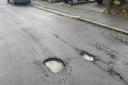 Potholes on the Rose Lea junction to Hough Fold Way in Harwood