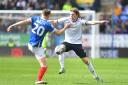 Jon Dadi Bodvarsson had a big second half chance for Wanderers against Portsmouth