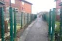 The existing Roe Lee Primary School fence