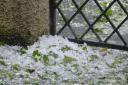 Hail could fall in Herefordshire this afternoon