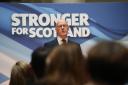 New SNP leader John Swinney pictured at Glasgow University today