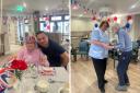Celebrity chef Theo Michaels cooked a three-course meal for residents at Rossendale House care home in Burnley