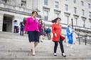Minutes published on the Covid-19 Inquiry website reveal a clash between Baroness Arlene Foster, left, and Nichola Mallon (Liam McBurney/PA)