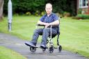 'LUCKY TO BE ALIVE': Raynor Howcroft, aged 31, is now forced to use a wheelchair