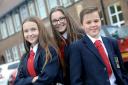 Turton High school pupils from left Tegan Houghton, Macey Allred and Josh Greenwood all aged 13.
