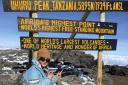 PEAK: Carly Molyneux reaches the summit of Kilimanjaro
