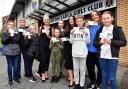 Youngsters from Bolton Lads and Girls Club with their Super League Grand Final tickets from law firm Ward Hadaway Photo: Eddie Garvey/eg13multimedia