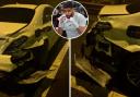 Amir Khan's Mercedes crashed on a motorway