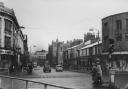 View down Great Moor Street, Bolton, 1959