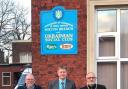 CALL: Bolton North East MP Mark Logan with representatives of the Ukrainian community