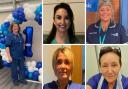 The NHS workers that will be heading to Ukraine in September. Clockwise from left: Louise Crossley-Birch, Marta Roscoe, Janette Butterworth, Nikki Forshaw-Mahon and Michelle Piercy.
