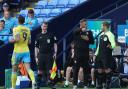 Bolton Wanderers manager Ian Evatt complains to Fourth Official Matt Corlett
