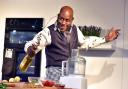 Ainsley Harriott cooks up a storm at Bolton Food and Drink Festival 2018. Picture, Nigel Taggart