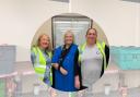 Trinity Foodbank Volunteers (Left to right) Gill Smith, Tina Harrison MBE, Jennie Noon.