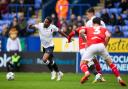 Dapo Afolayan in action for Wanderers against Barnsley in the FA Cup