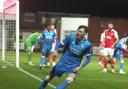 Conor Bradley scores the equaliser for Wanderers against Fleetwood