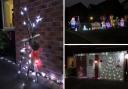 Gary May and Helen Byrne's Christmas and World Cup display