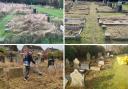 Huge clean-up effort transforms neglected graveyard