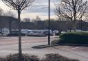 Travellers spotted setting up camp on car park