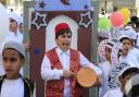 There are some Eid and Ramadan traditions we just can't do without.  Children during street performances celebrating the Muslims in Lebanon.
