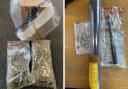 The items were found in a police raid