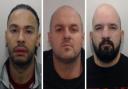 Jamaine Salmon, Gary Fenton and Karl Francombe were all jailed this week
