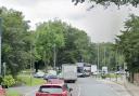 The approach to Worsley Courthouse roundabout
