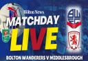 MATCHDAY LIVE: Bolton Wanderers v Middlesbrough