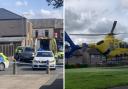 Cyclist airlifted to hospital with 'potentially life-threatening injuries'